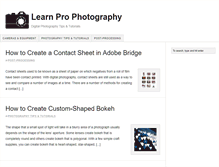 Tablet Screenshot of learnprophotography.com